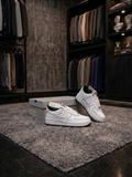 Кросівки Nike Air Force White (чорна строчка)