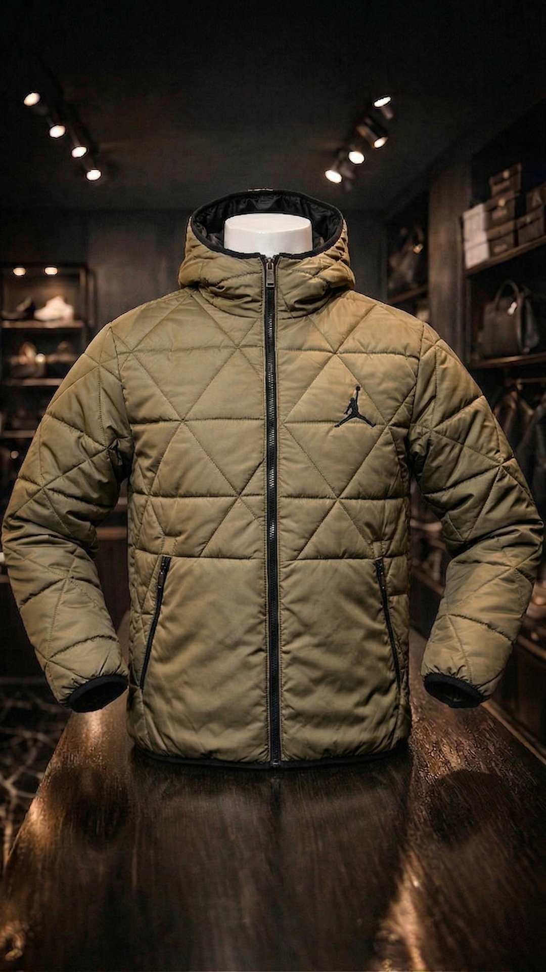 Шикарна куртка NIKE AIR JORDAN Green(Хакі) Преміум якості