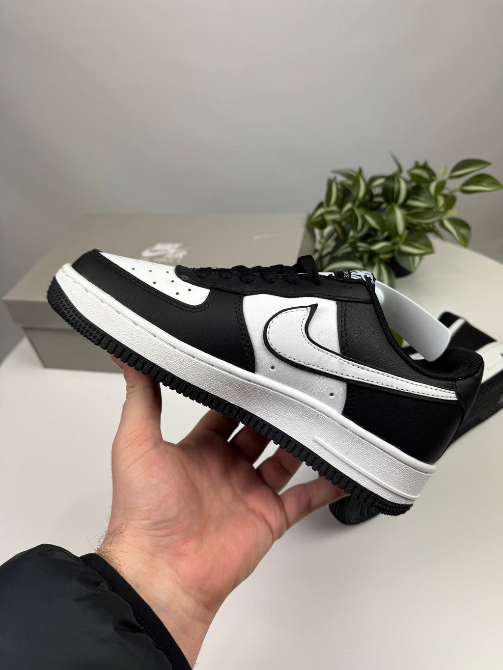 Кросівки Nike Air Force чорно-білі🚀