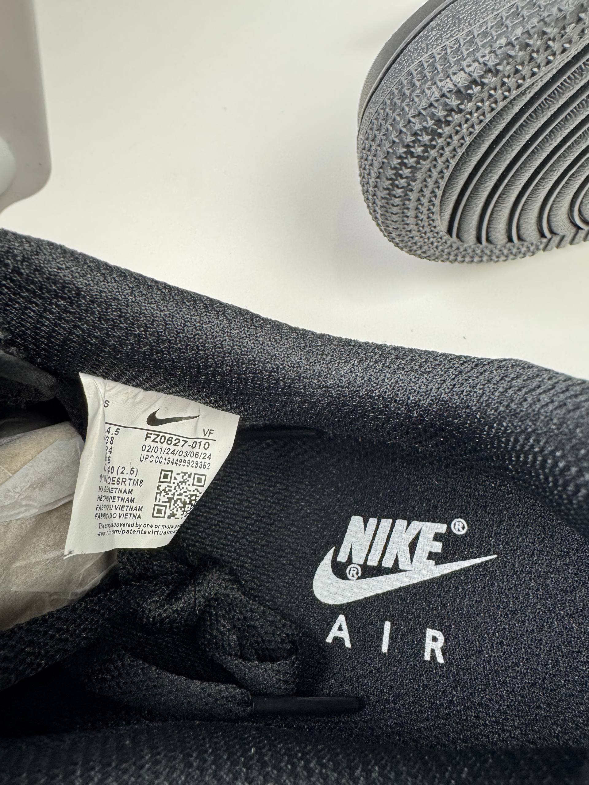 Кросівки Nike Air Force Black (білий свуш)🚀
