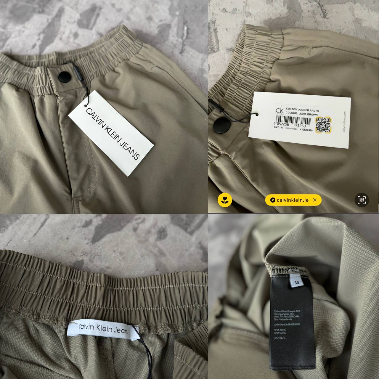 Штани Calvin Klein Taupe🚀